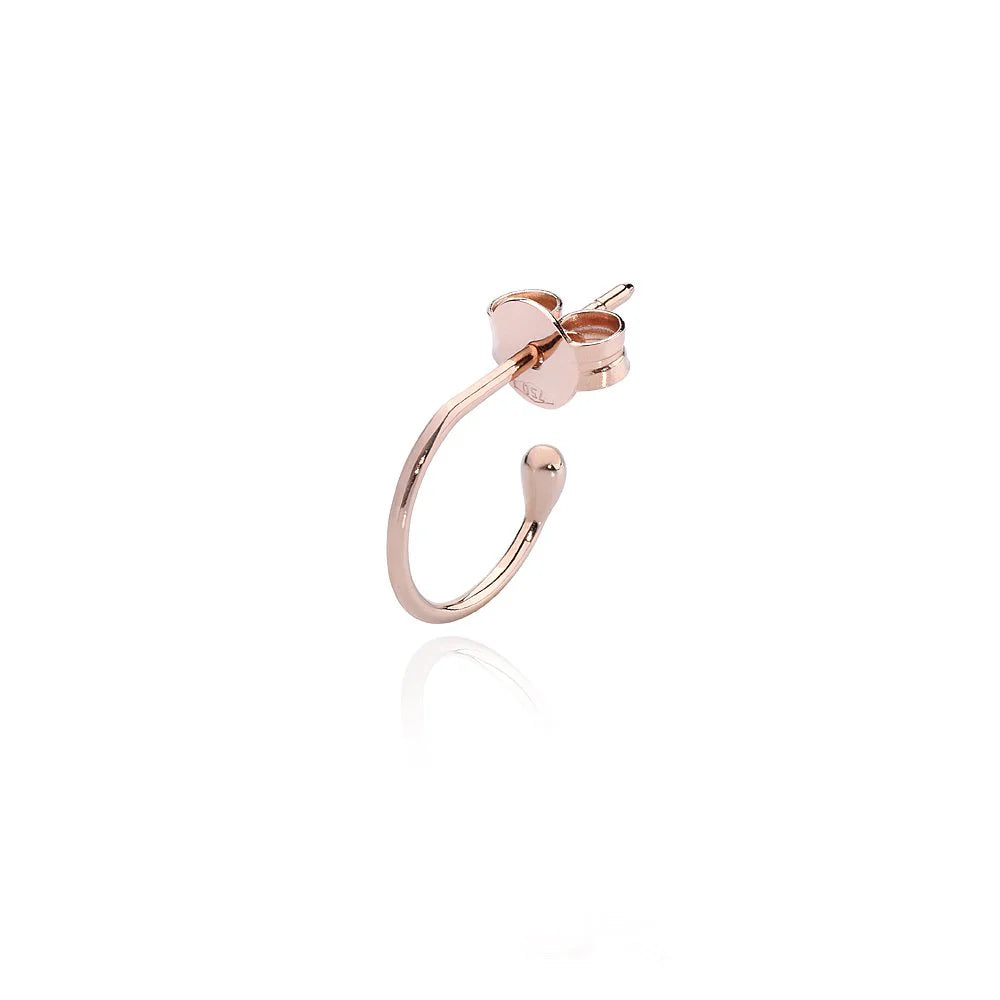 ORECCHINO M HOOP ORO ROSA