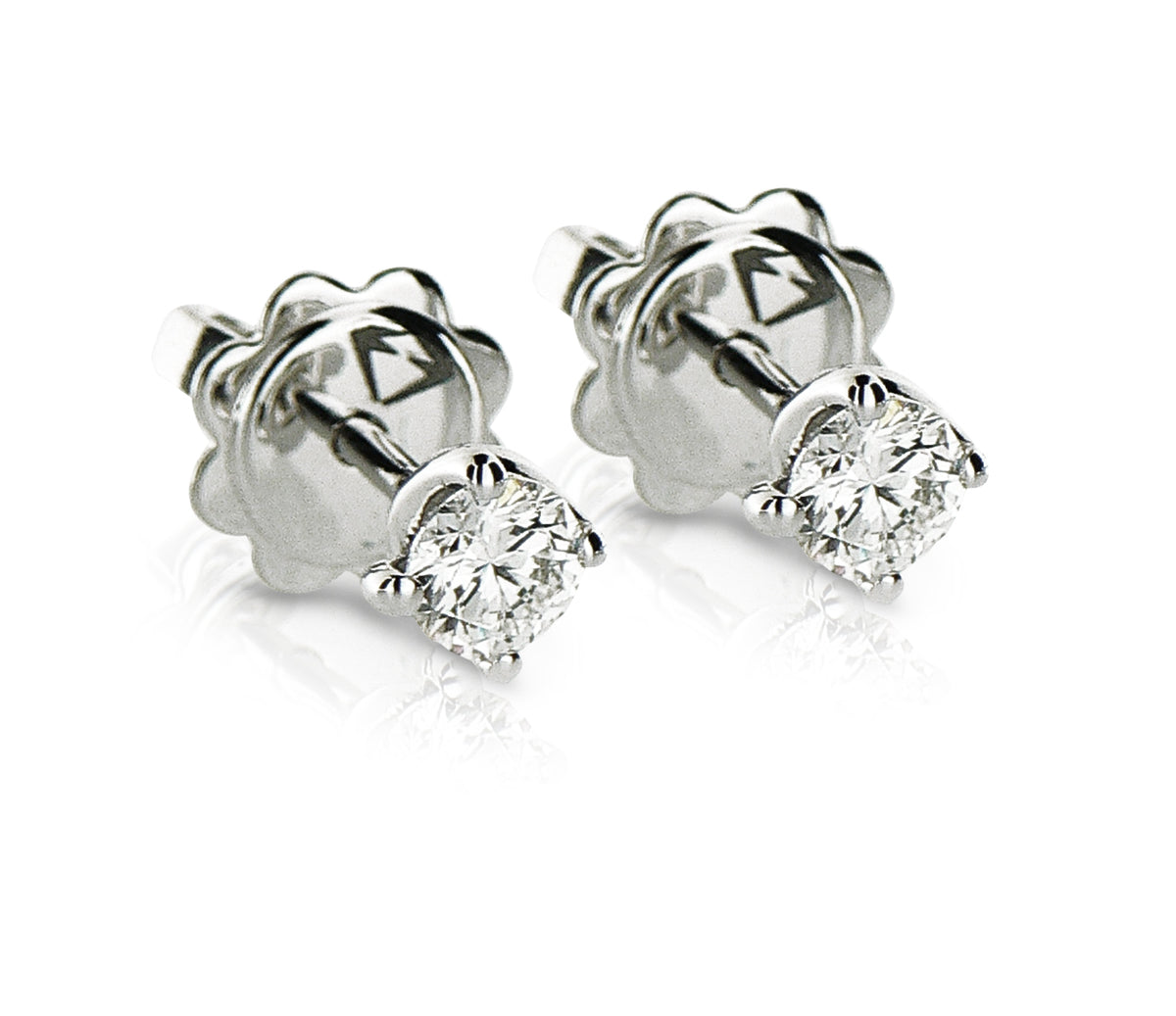 ORECCHINI FLOWER DIAMANTI CT 0.52