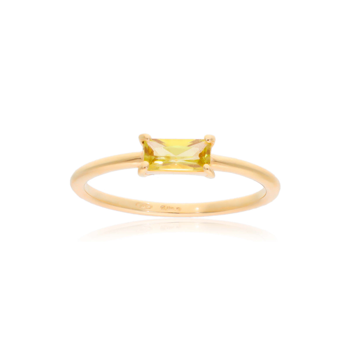 Glow Natural Color Stone Anello