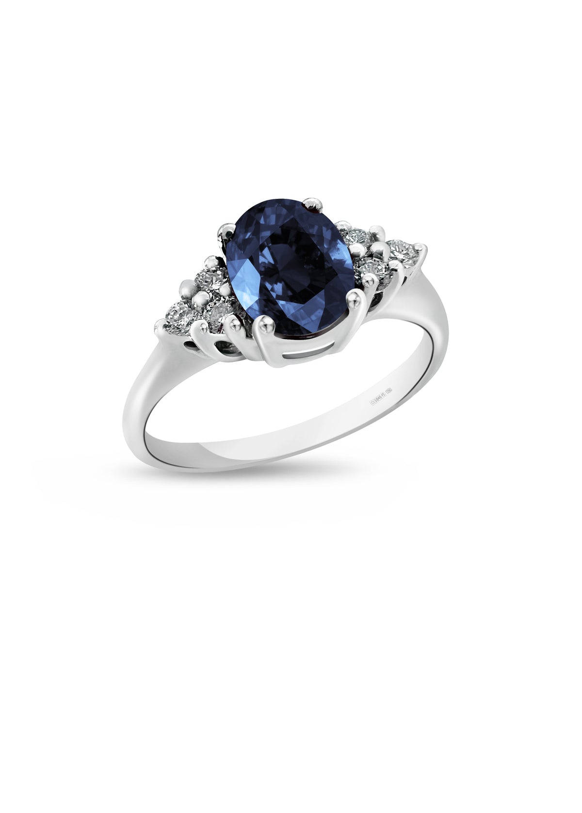 ANELLO PREMIUM ZAFFIRO E DIAMANTI