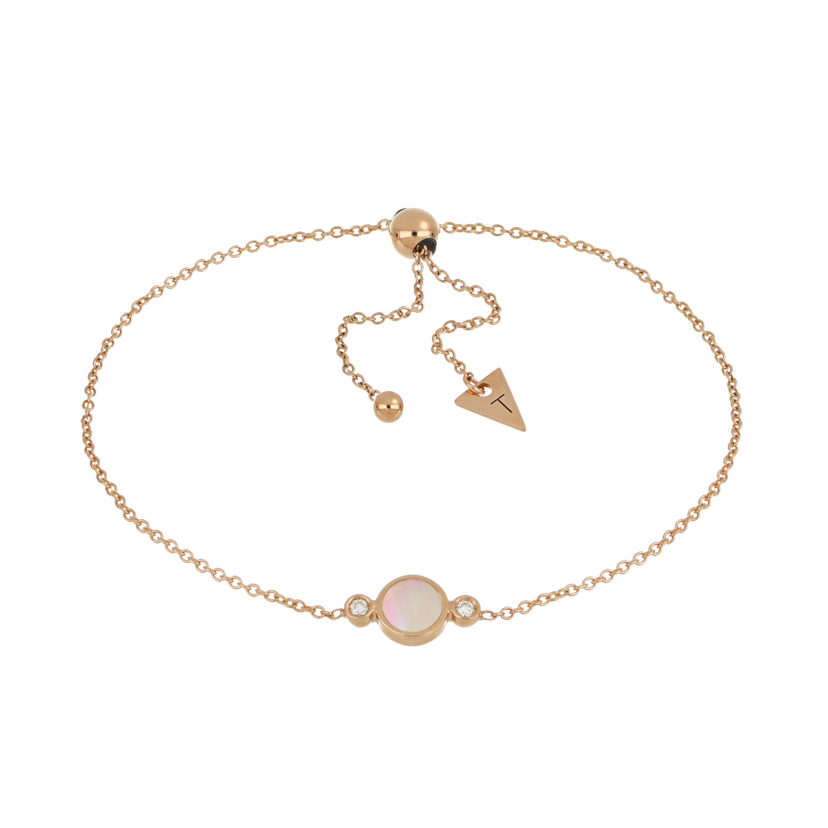 Bracciale Brio in oro rosa, madreperla e diamnti