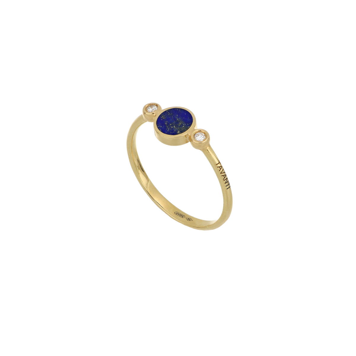 Anello Brio in oro giallo, lapis e diamanti