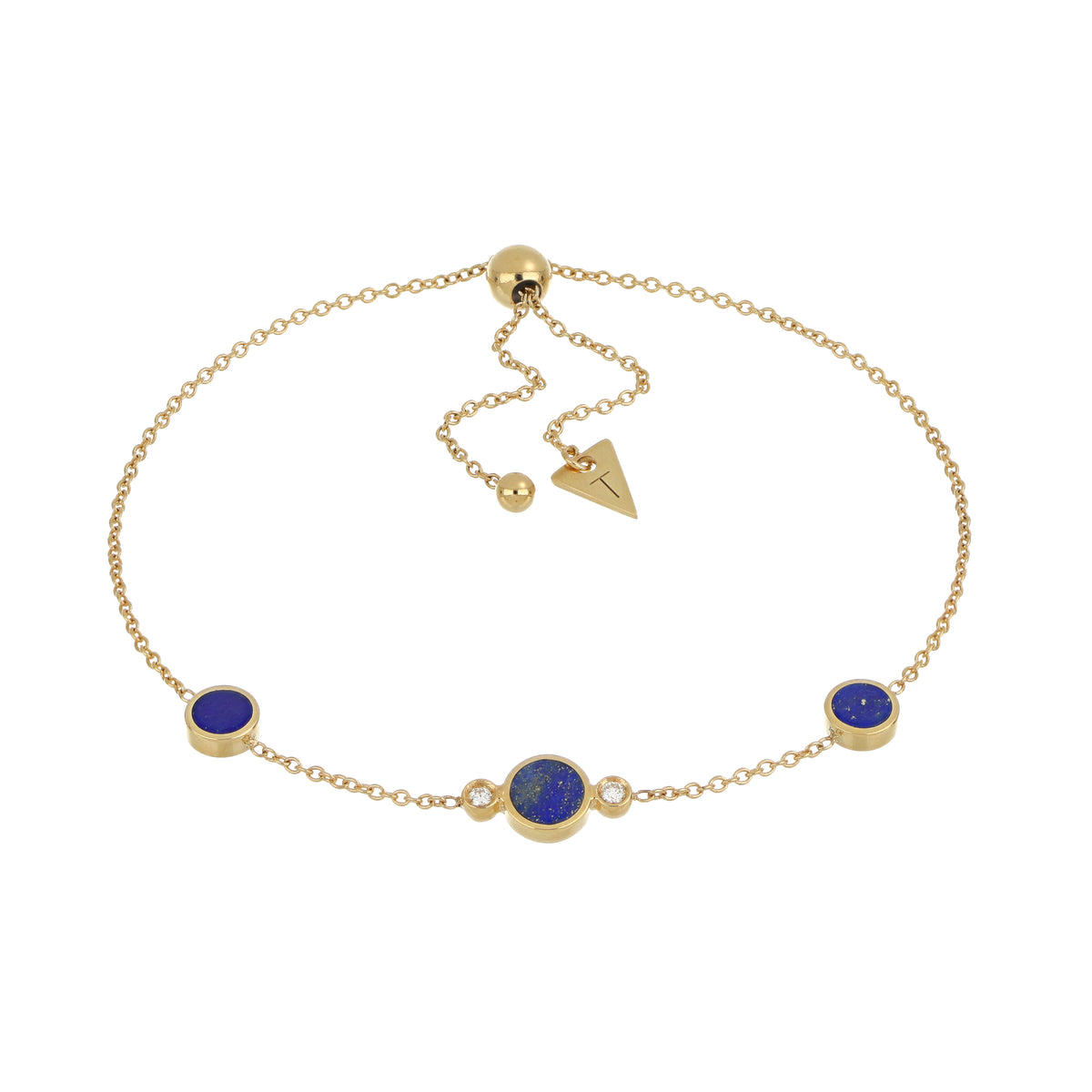 Bracciale Brio in oro giallo, lapis e diamanti
