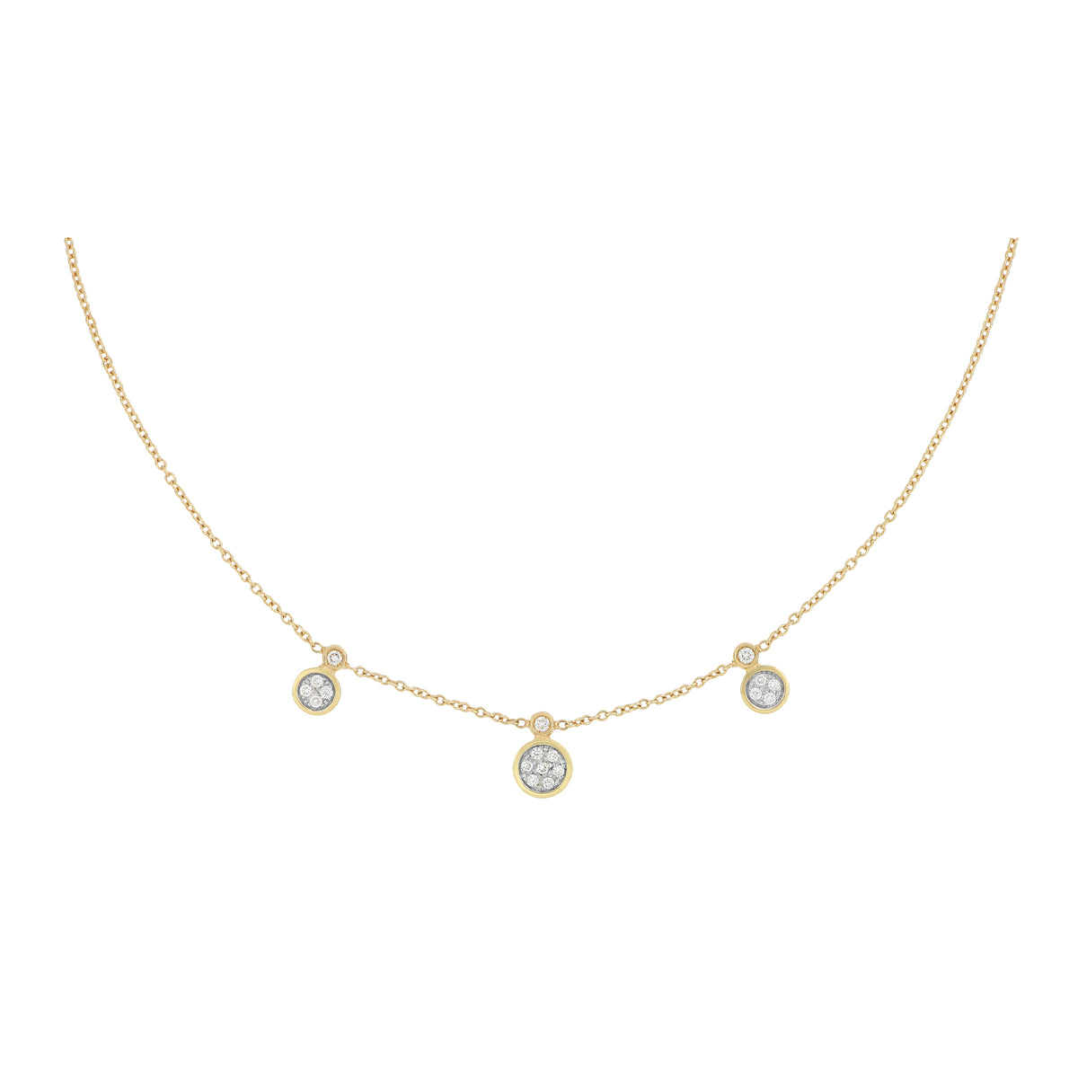 Girocollo Brio in oro giallo e diamanti