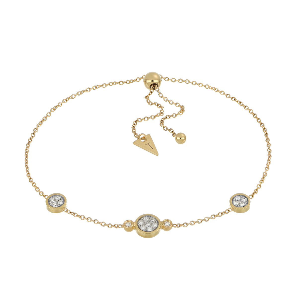 Bracciale Brio in oro giallo e diamanti