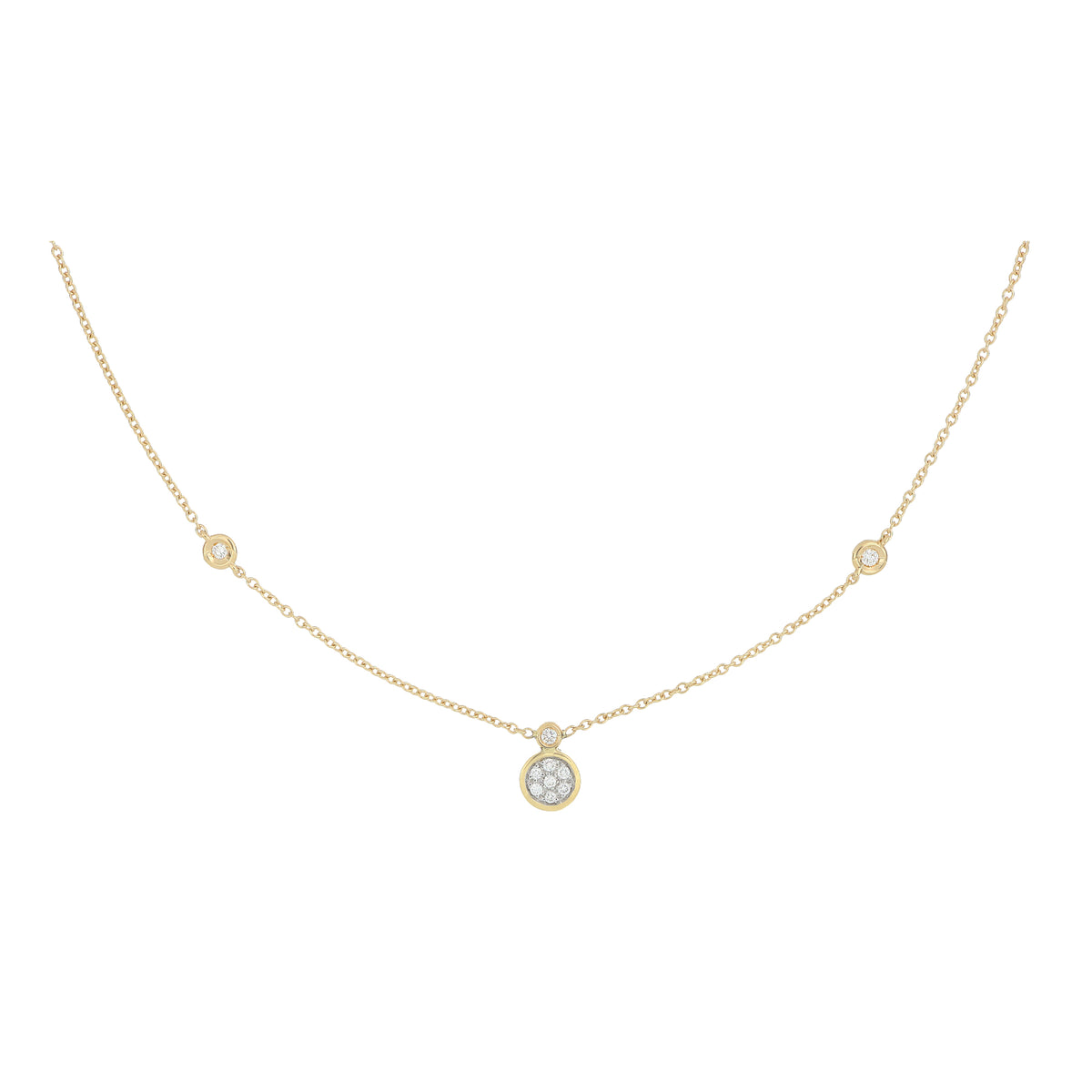 Girocollo Brio in oro giallo e diamanti