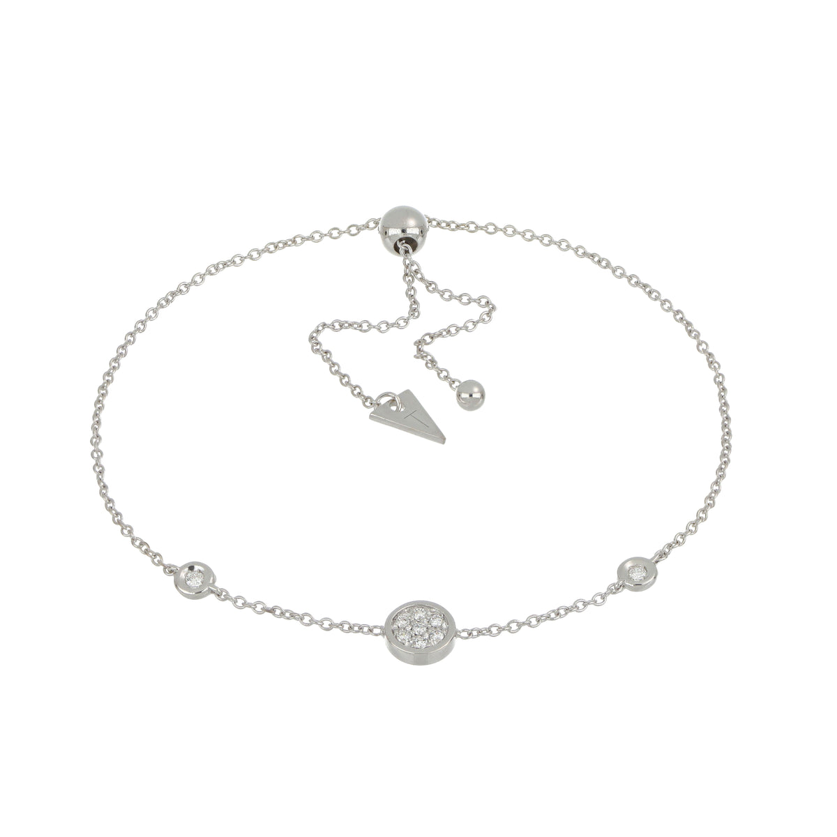 Bracciale Brio in oro bianco e diamanti