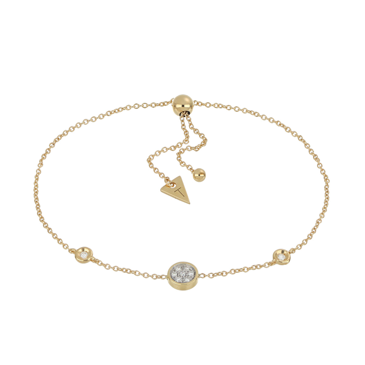 Bracciale Brio in oro giallo e diamanti