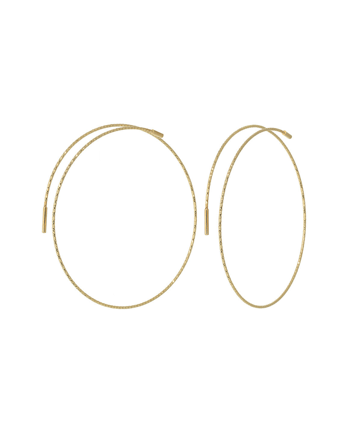 ORECCHINI A CERCHIO IN ORO BIANCO