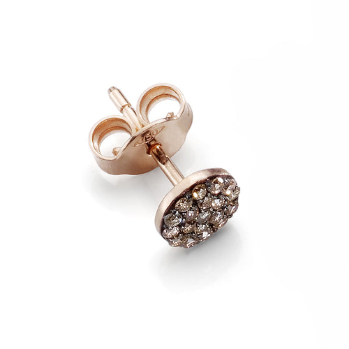 orecchino small brown diamonds paillettes