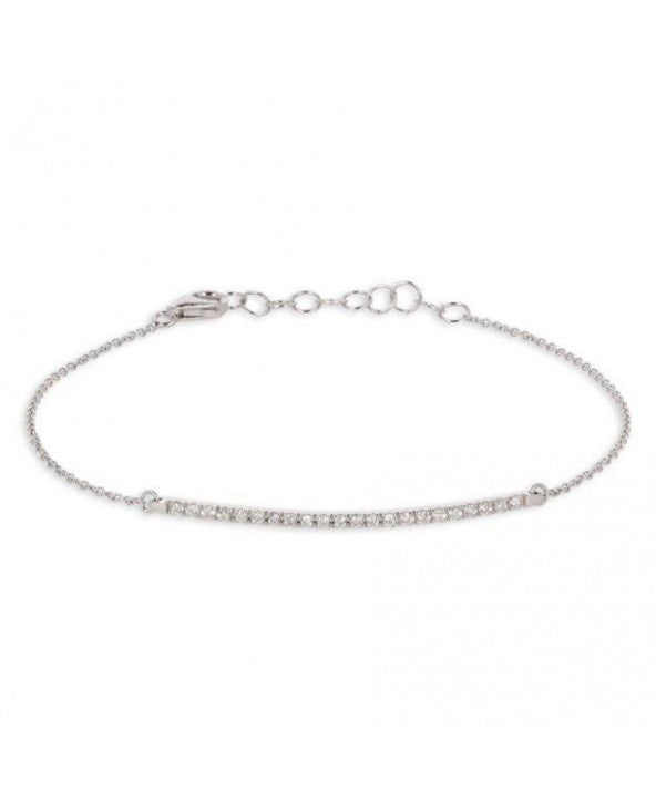 Bracciale in oro bianco e diamanti