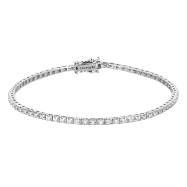 Bracciale Tennis Diva Donna Oro Bianco 18K E Diamanti ct 1.50
