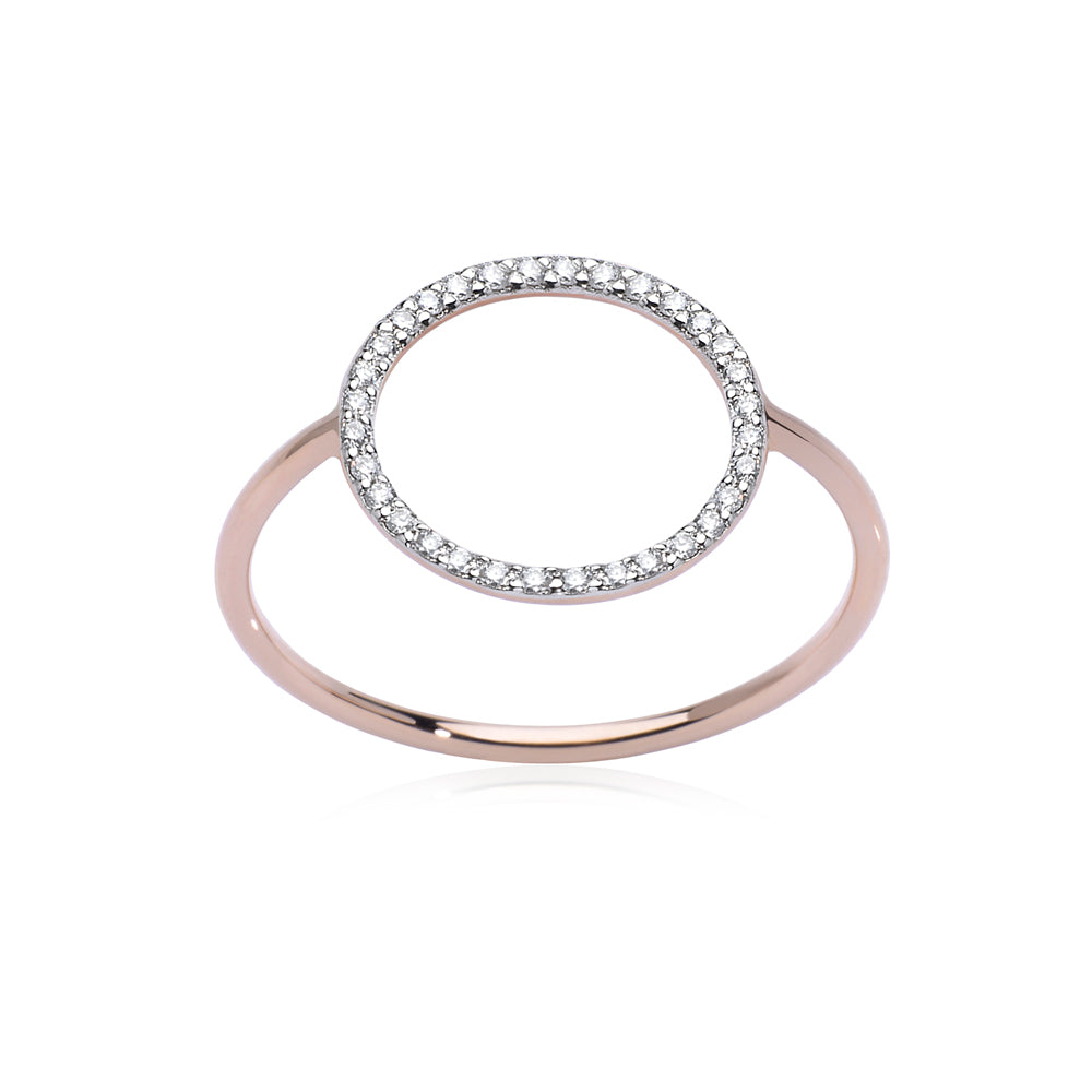 white diamonds circle