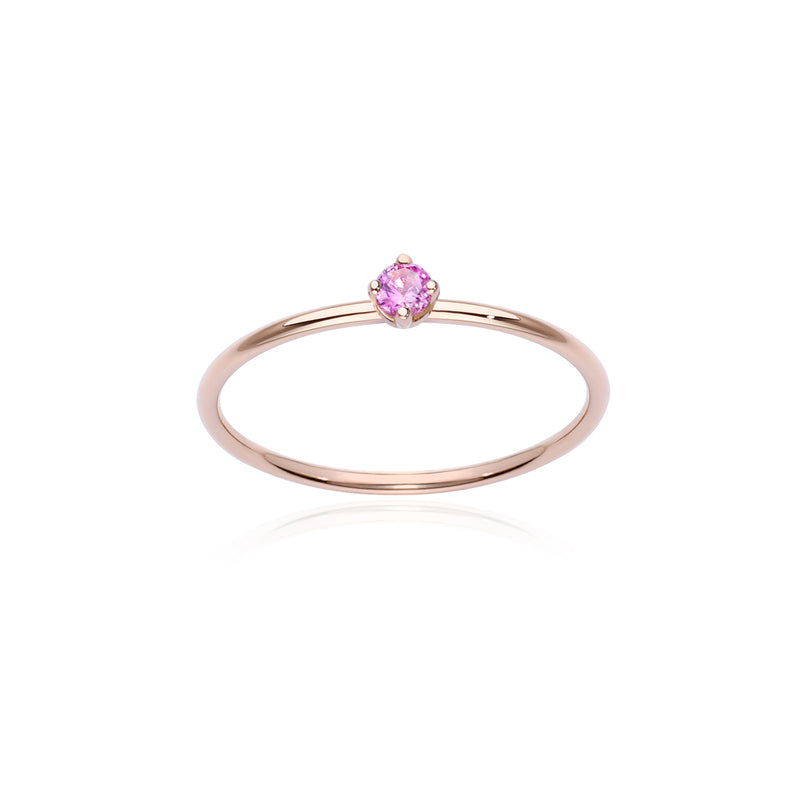 anello pink solitaire M