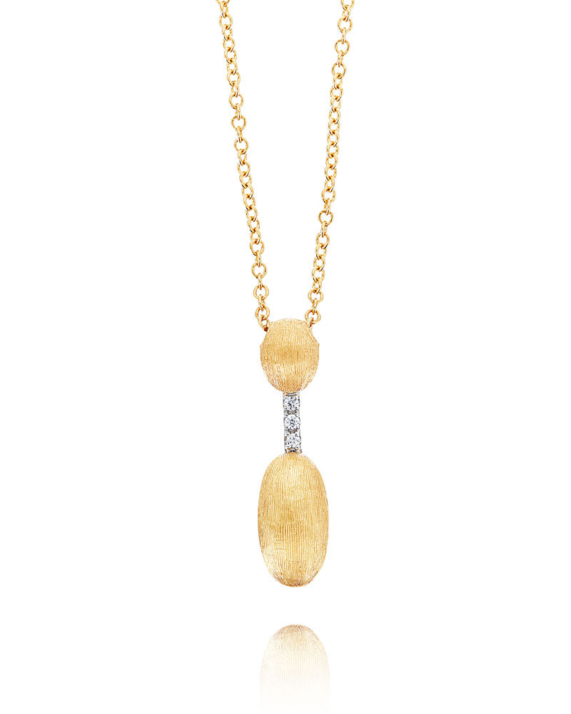girocollo in oro 18 kt e diamanti