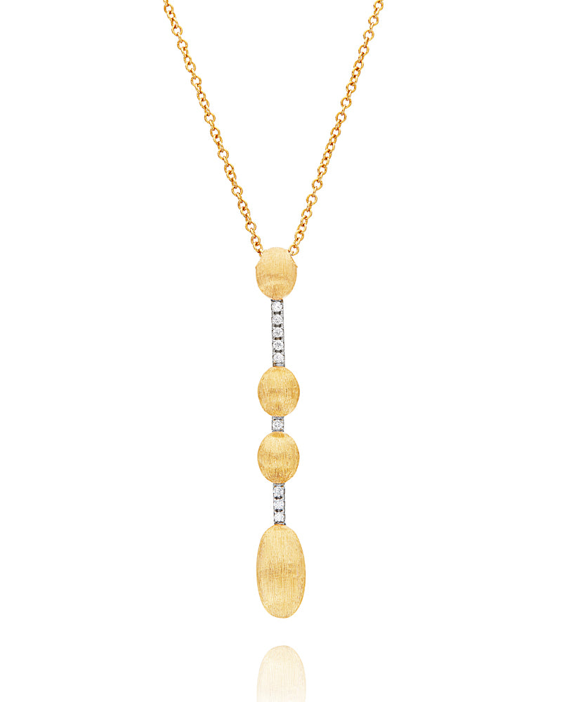 girocollo in oro 18kt e diamanti