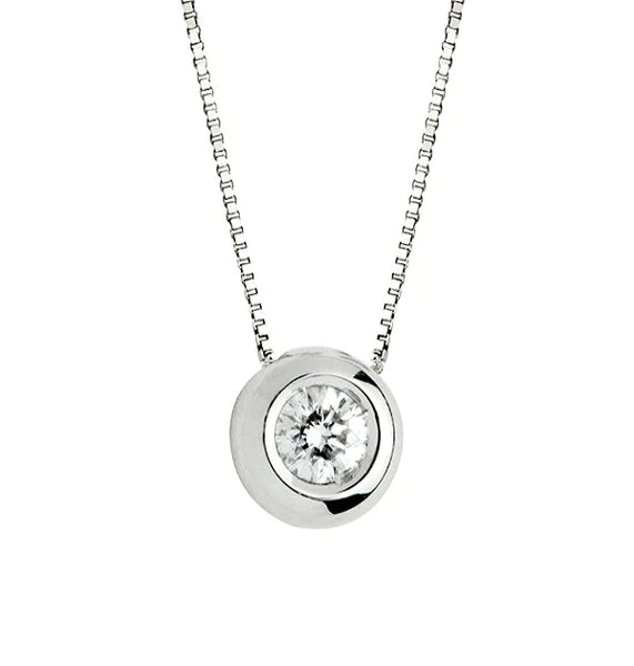 Pendente Oro 18K E Diamante ct 0.03