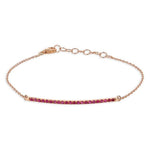 Bracciale Oro Rosa 18K E Rubini